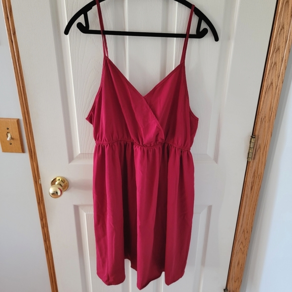 Shein Plus red cami dress. Size 2xl - Picture 2 of 4